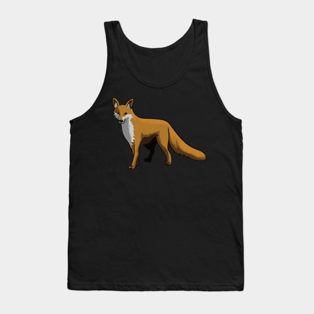 Fox Foxes cute forest animal gift Tank Top by Jackys Design Room